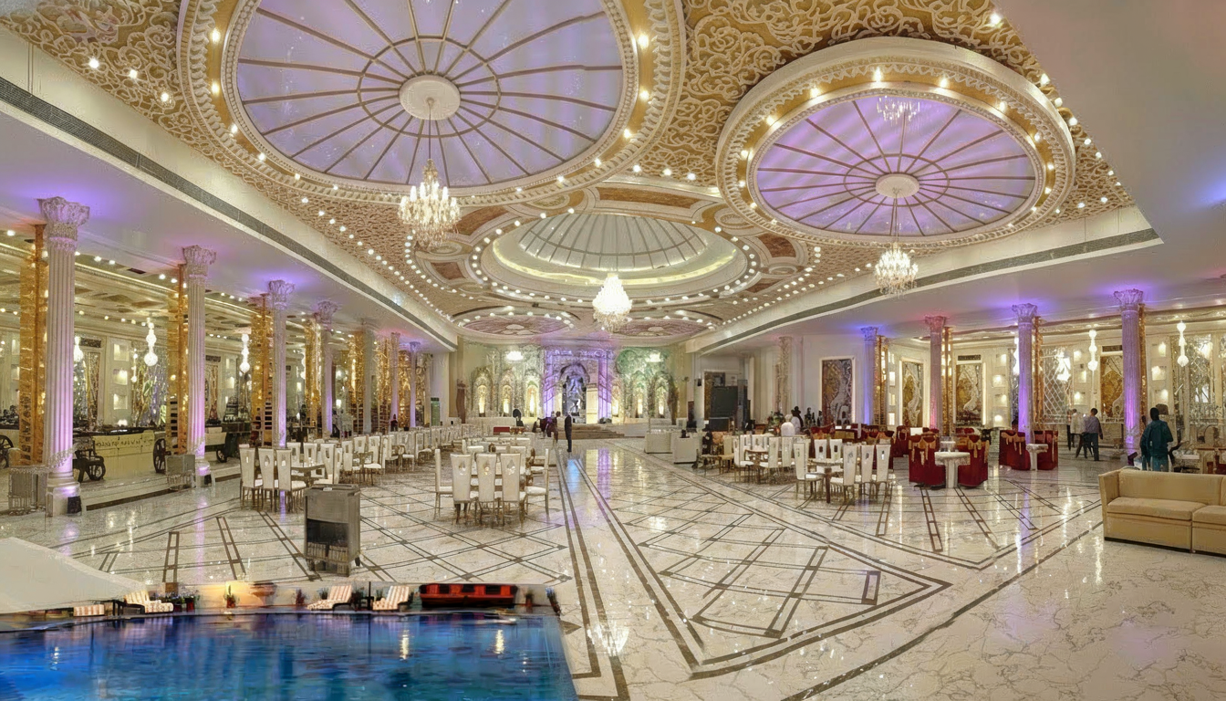 Luxury marriage palace banquet hall